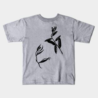 Dancing plants. Laconic author's drawing for your things. Kids T-Shirt